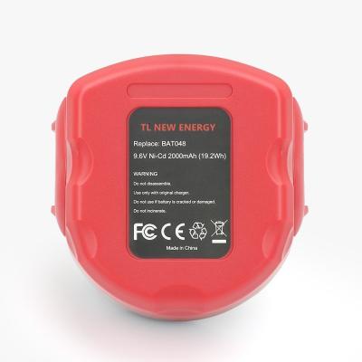 China Elektrowerkzeugbatterie 9,6 V 2500 mAh für Boschbat048, Bat100, Bat119, 2607 335 540, 2607 335 674, 2607 335 682 zu verkaufen