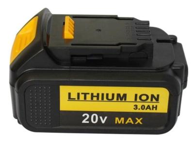 China Batería portátil Dcb180 Dewalt para herramientas eléctricas 20V 3000mAh para taladros sin cable en venta