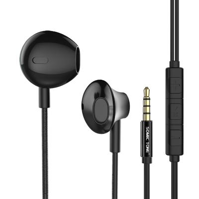 China 2020 In-Ear Sound Canceling Sports Stereo Metal Bass Earphones Wired Headphones With Braided Microphone 3.5mm Earbuds for sale