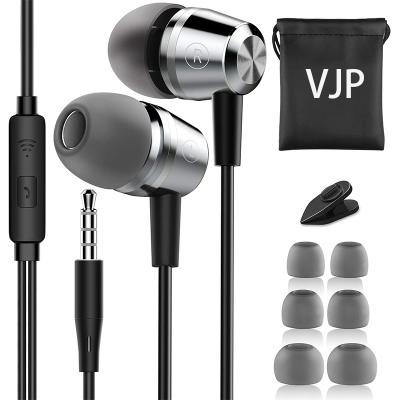 China Perfect Noise VJP OEM Wired Headphones In Ear Headphone Noise Isolating Earbuds Bass Sound Headphones Powerful for sale