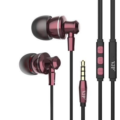 China Universal Stereo Sound Metal Earphones 3.5mm In-Ear Cable Earphone And Earpiece for sale