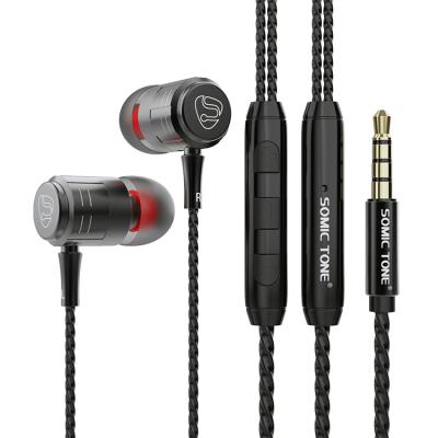 China Good Sound Quality OEM Customized Noise Reduction Earphone With Noise Canceling Wired Headphones for sale