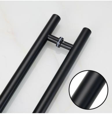 China China Main Front Door Pull Handle Stainless Steel Long Large Matte Black Sliding Glass Bathroom Shower Enclosure Simple/Modern Luxury Room Large for sale