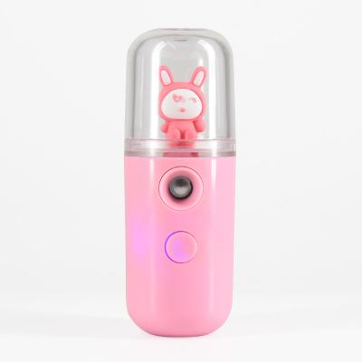 China Dropshipping New Design Nano Sprayer Moisturizer With Fine Face Steamer Cartoon Mister Mist Portable Facial Body Spray Bottle for sale