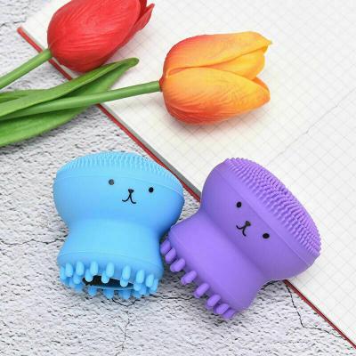 China Clean Acne Treatment Wash Face Pores Exfoliate Clean Nose Massage To Remove Small Breath Clear Octopus Makeup Powder Facial Cleansing Brush for sale