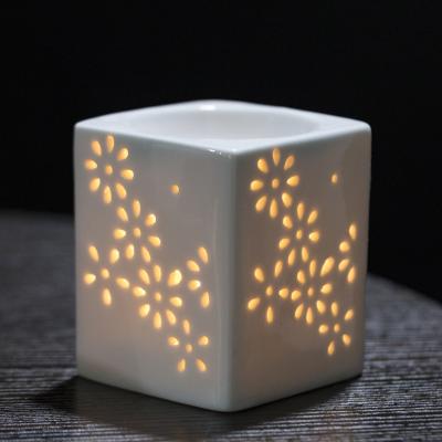 China Chinese Custom Made Custom Made Candle Heater Gasket Wax Incense Wax Burner Square Wax Burner for sale