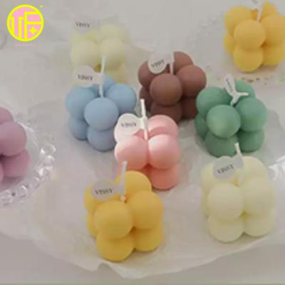 China Colorful Birthdays 8 Balls Candle Making Supplies Unique Candle for sale