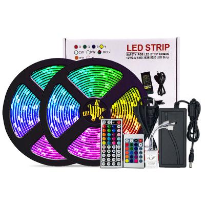 China Residential Colorful LED Atmosphere Light 5050 RGB Waterproof Flexible Light 12V 10m Led Light Strip Set for sale