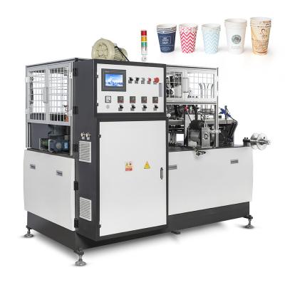 China juice cup sealing machine double wall paper cup making machine machine make biscuit cup à venda