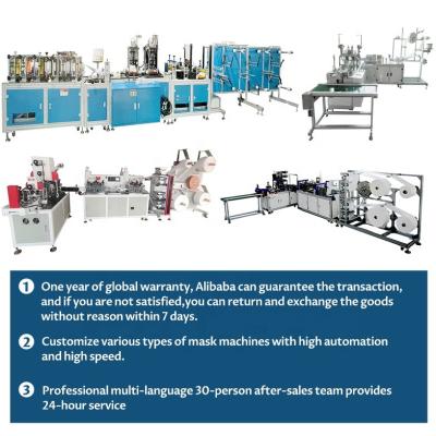 Chine Masque élastique se pliant de la machine 22kW de masque d'Earloop faisant l'équipement à vendre