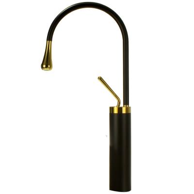 China Black Single Faucets Faucets Bathroom Accessories Handle Mixer Basin Sink Cold Hot Water Kitchen Taps FaucetBasin Mixer for sale