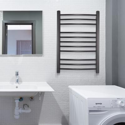 China Heater Wall Mounted Electric Hot Towel Racks Black Hot Water Thermostat Towel and Dryer Rack for for sale