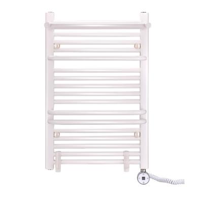 China Heater Custom Regulate The Temperature Set Time Towel Rack Bathroom Electric Carbon Fiber White Towel Holders for sale