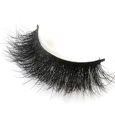 China Thick FA23 product with 100% real mink 3d faux fur strip eyelashes for sale