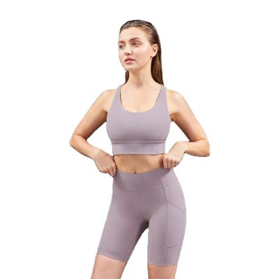 China LilyFashion Women Booty Shorts Breathable Panties Set High Support Gym Sports Shorts Wear Biker Jogger Set Set for sale