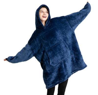 China Hooded Sweatshirt Oversized Wearable Blanket Microfiber Blanket Amazon Hits and Sherpa Plus Size for sale