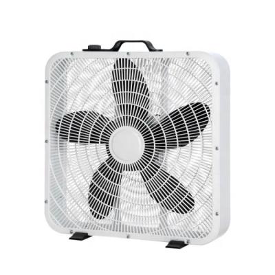 China 20inch 110V Hotel Square Table Box Design Metal Electric Fans for sale