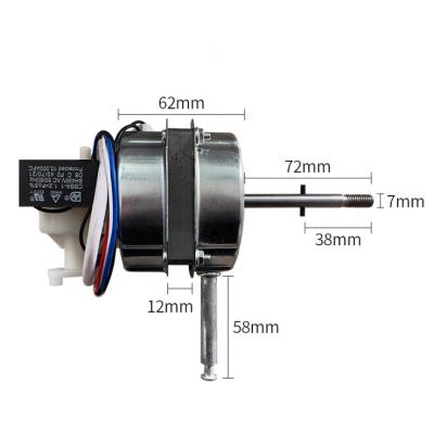 China Fashional Industrial Fan Complete Motor 98*14mm Large Size Motor Fan Aluminum Copper Spare Parts for sale