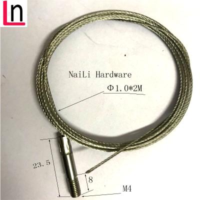 China Hot Selling BRASS Miniature Wire Steel Wire Hanging Rope For Panel Light And Announcement Panel for sale