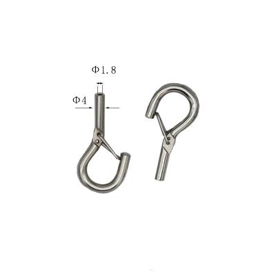 China IRON+STAINLESS Question Mark Iron Hook with Steel Wire Rope Holder Used for Hanging Lights, Billboards Drawing for sale