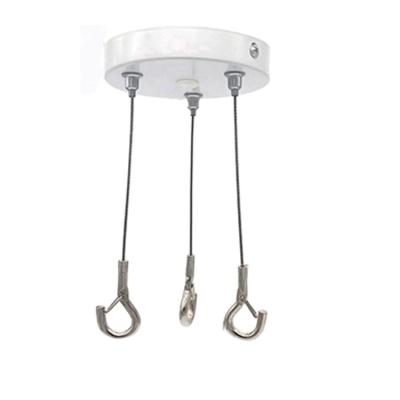 China Galvanized+copper galvanized steel wire rope cable clamp for LED panel light for sale