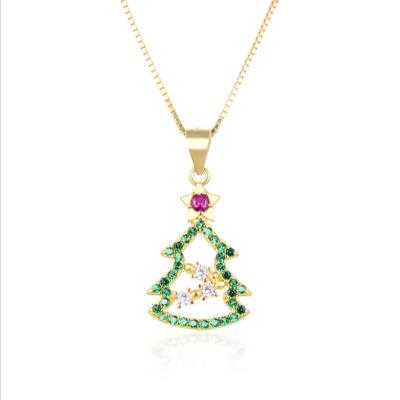 China Cute Christmas Gift 925 Silver Christmas Tree Necklace For Girlfriend And Boyfriend for sale