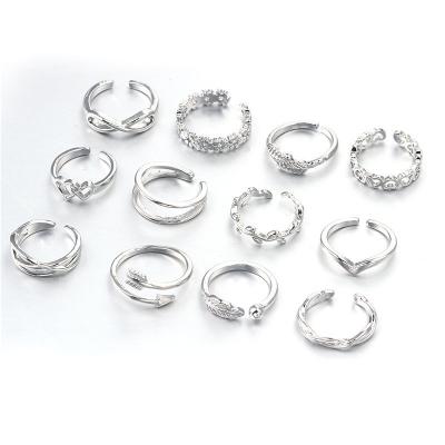 China FASHIONABLE Ladies Toering Footring High Quality Tarnish Copper Alloy Toe Ring Sets Free 16 Rings for sale