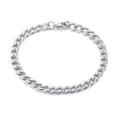 China MOQ CLASSIC Small Fashion Couple Jewelry Adjustable Classic Simple Mesh Plain Chain Bracelet Stainless Steel for sale