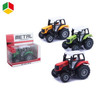 China Best Quality Metal Diecast Model Car Tractor Toys Farmer Back Toy Diecast Truck Car Pull For 1:64 9*5*6.5cm Window Box Kids Acceptaple for sale