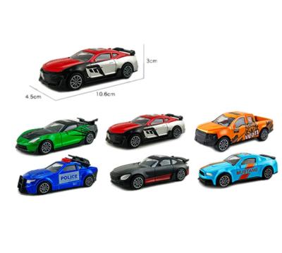 China Zine's Hot Sale 1/43 Diecast Models Metal Alloy Children's Toy Gift Car Set From Zine Pull Back Toys Wholesale Diecast Model 6 Styles Assorted for sale