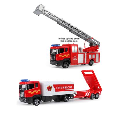 China Diecast Toy QSTOYS New Design 360 Degree Rotating Back Die Cast Truck Toys 3 Matches for sale