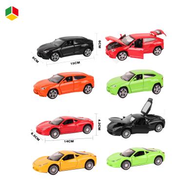 China Toy Diecast Diecast 1/28 Toy Sport Car Metal Alloy Simulation Pull Back Cars Model Vehicle Toys For Children Gifts For Children 4 Door Open for sale