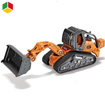 China Diecast Toy QS Diy Cast Diecast Assemble Construction Truck Alloy Excavator Engineering Vehicles Toy for sale