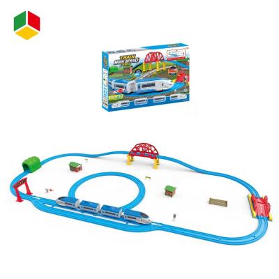 China Slot Toy New Coming Classical Railcar Series Track Toys Electric Toy Train 585cm for sale