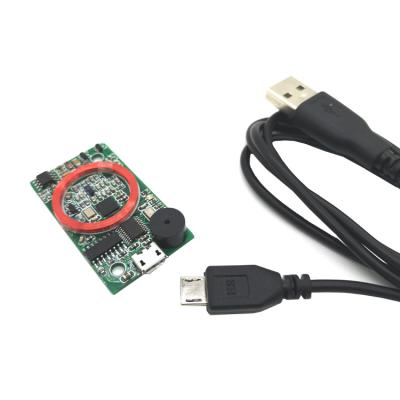 China Modulo de leitura de RFID de dupla frequência DC 5V NFC Reader HF RFID Reader à venda