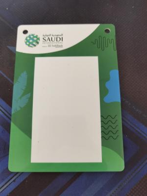 China Large Format Sized LOGO QR Code PVC RFID Smart Card For Hotel Event Conference for sale