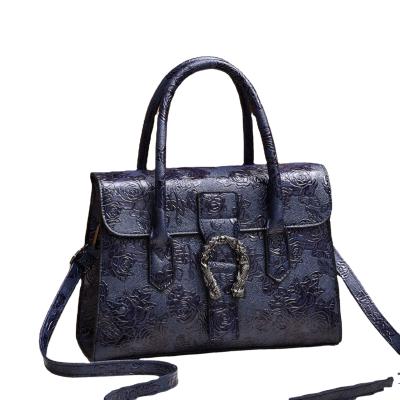 China Vintage Designer Tote Handbag Women PU Leather 2021 Luxury Totes Black Luxury Handbags For Women Y10584 for sale