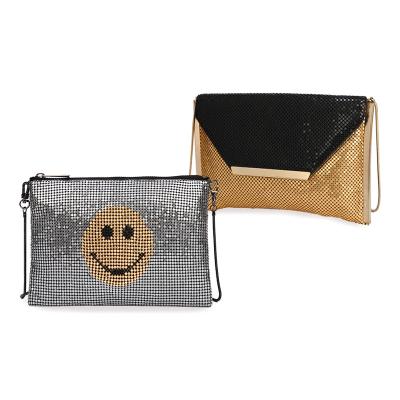 China Customization Glitter Luxury Women Party Porm Aluminum Cross - Metal Mesh Coin Purse Evening Clutch Bags Body Purse for sale