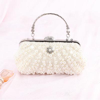 China Women Even Clutch Bags Women's Faux Pearl Wedding Bag Cocktail Party Clutch Evening Clutch Bags for sale