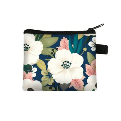 China High Quality Recycled Leisure/Fashion Travel Makeup Lady Bags Cosmetic Pouch Printed Floral Fabric Clutch Handbag for sale