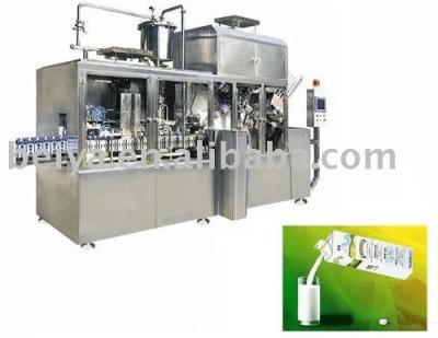 China Automatic Beverage Gable Top Carton Milk Filling Machine for sale