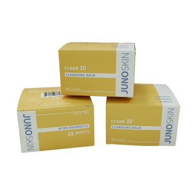 China Custom 350g Recyclable Factory Coated Square Card Box Yellow Matt Lamination Paper Surface Treatment For Detection Reagent Packaging Box for sale