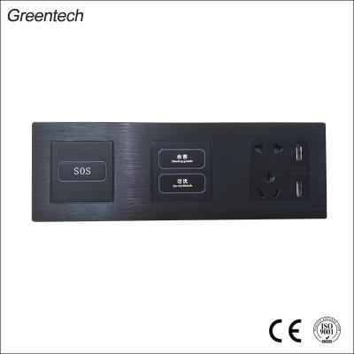 China Screen Button 1 Million Times Customized Hotel Lamp Switch Control Panel Plastic Greentech Switch for sale