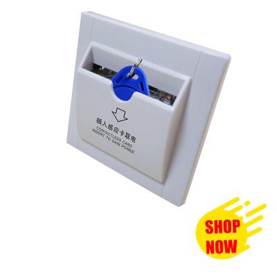 China PC Panel Announcement Hotel Power Card Main Switch Switch Electrical Energy Saving Inside Card Switch for sale