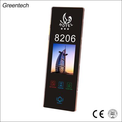 China Electric Smart Touch OEM Door Plate Hotel Doorbell System With DND/MUR 130*380mm for sale