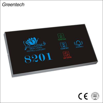 China Hotel Door Lock Hospitality Hotel Room Number Doorbell Touch Screen Do Not Touch Sign 120*220mm/140*240mm for sale