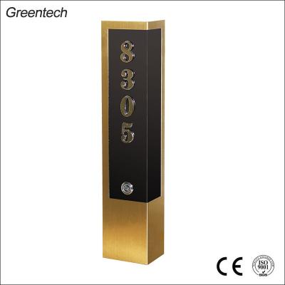 China Tempered glass panel+stainless steel frame hotel touch screen panel wall corner door plate,LCD light display,hotel RCU for sale