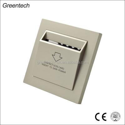 China PC panel+86 type bottom case fireproof energy saving switch for hotel room, RFID card power saver switch 125 KHz for sale