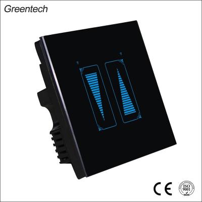 China Tempered Glass Panel+stainless Steel Frame House Digital Dimmer Lamp Switch for sale