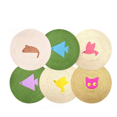 China Cheap wholesale hot-selling popular viable non-toxic and harmless soft cat cushion cartoon sisal cat cushion pet cushion for sale